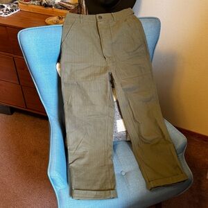 Pants P&Co womens collection in olive green, high-waisted, NWOT